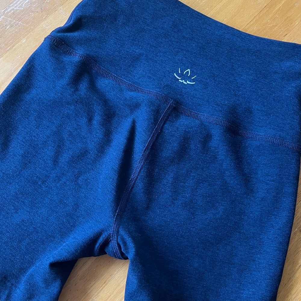 Beyond Yoga Blue Athletic Shorts with Seamless Waistband